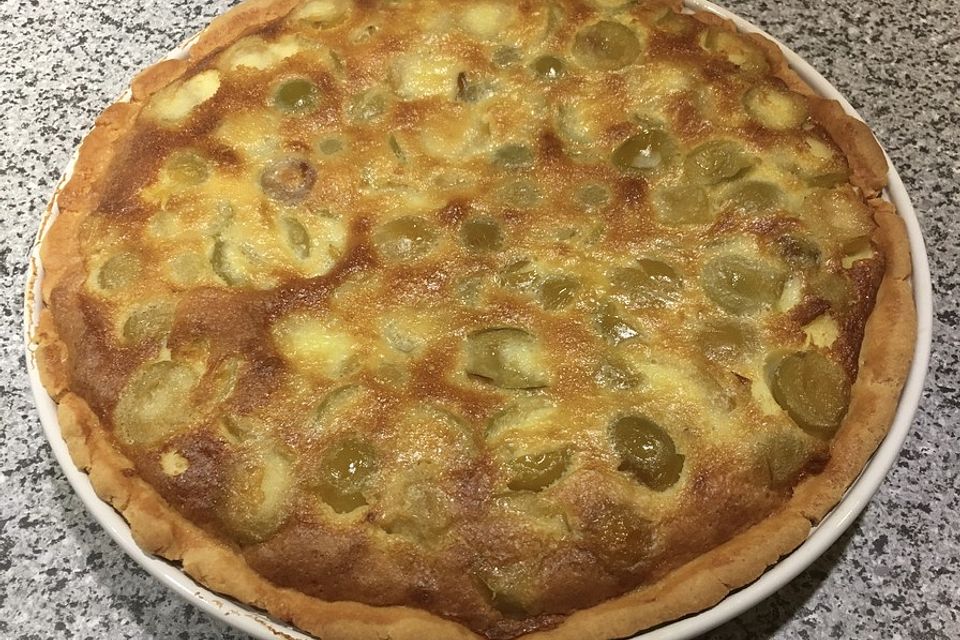 Tarte mit pâte brisée und Eiersahne-Füllung