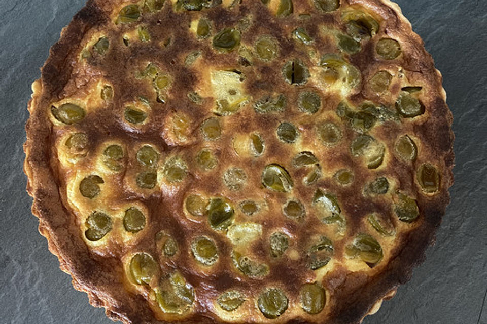 Tarte mit pâte brisée und Eiersahne-Füllung