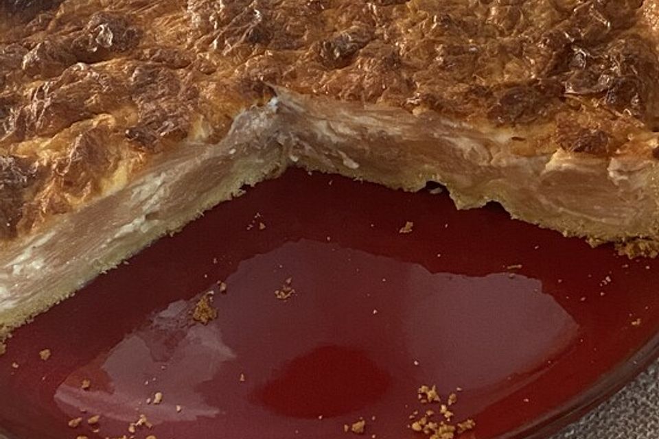 Apfel-Sahne Kuchen mit Mürbteig