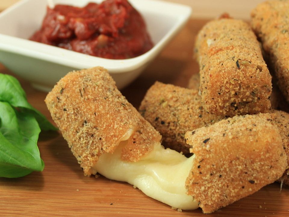 MozzarellaSticks mit Dip von amerikanischkochenDE Chefkoch