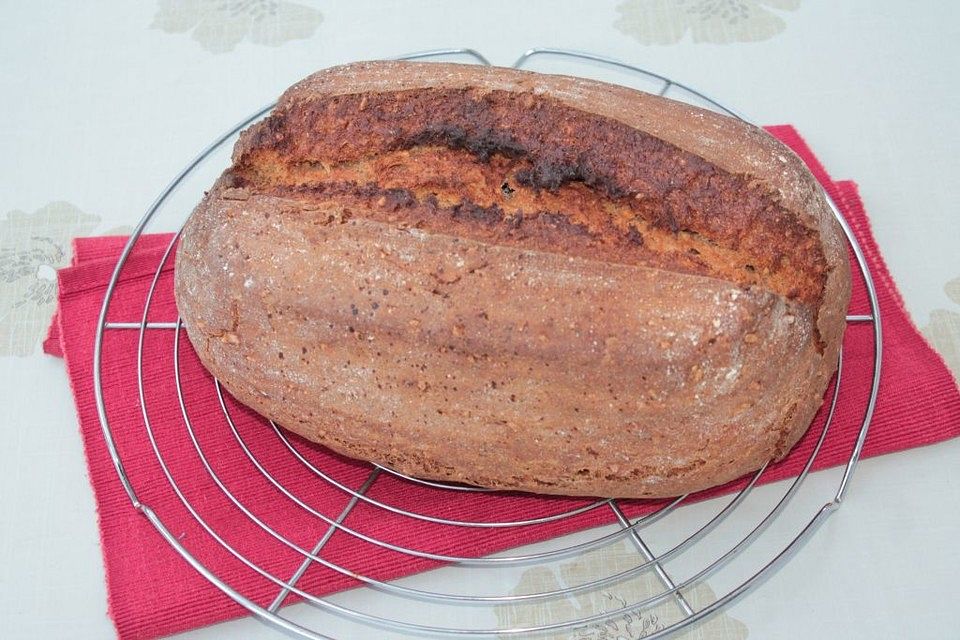 Kammut-Emmer-Dinkel-Vollkornbrot