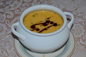 Kürbis-Lauch-Suppe