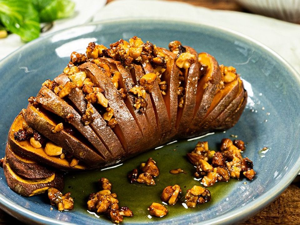 Weihnachtliche Susskartoffel Mit Einer Nuss Variation Von Incha Chefkoch 
