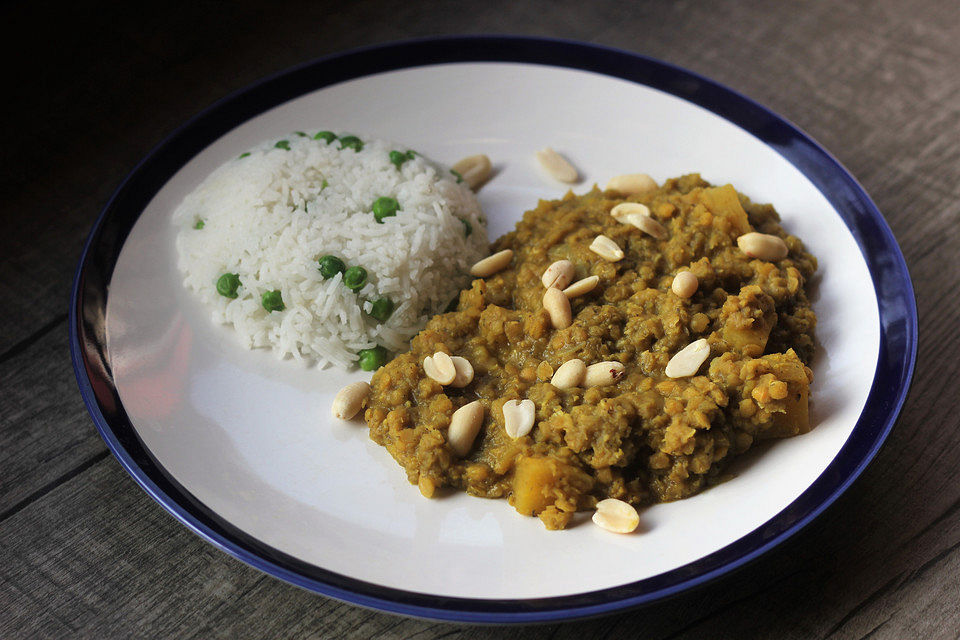 Gelbe Bete-Linsen-Curry