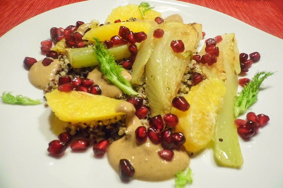 Quinoa-Salat mit Fenchel und Orangen