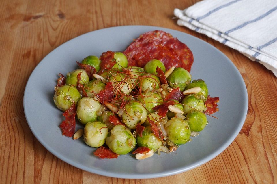 Rosenkohl mit Chorizo