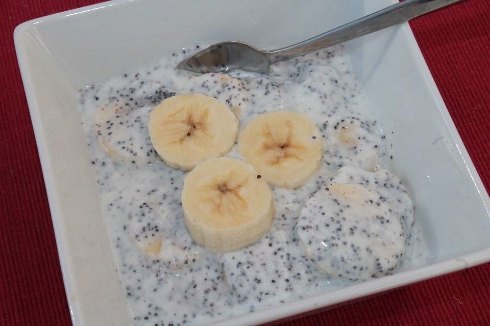 Bananen-Mohn-Joghurt