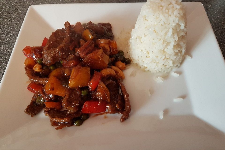 Mongolisches Rindfleisch Mongolisches Rindfleisch
