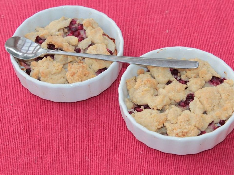 Bananen-Granatapfel-Crumble von patty89| Chefkoch