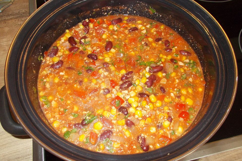 Veganes Chili con Tofu