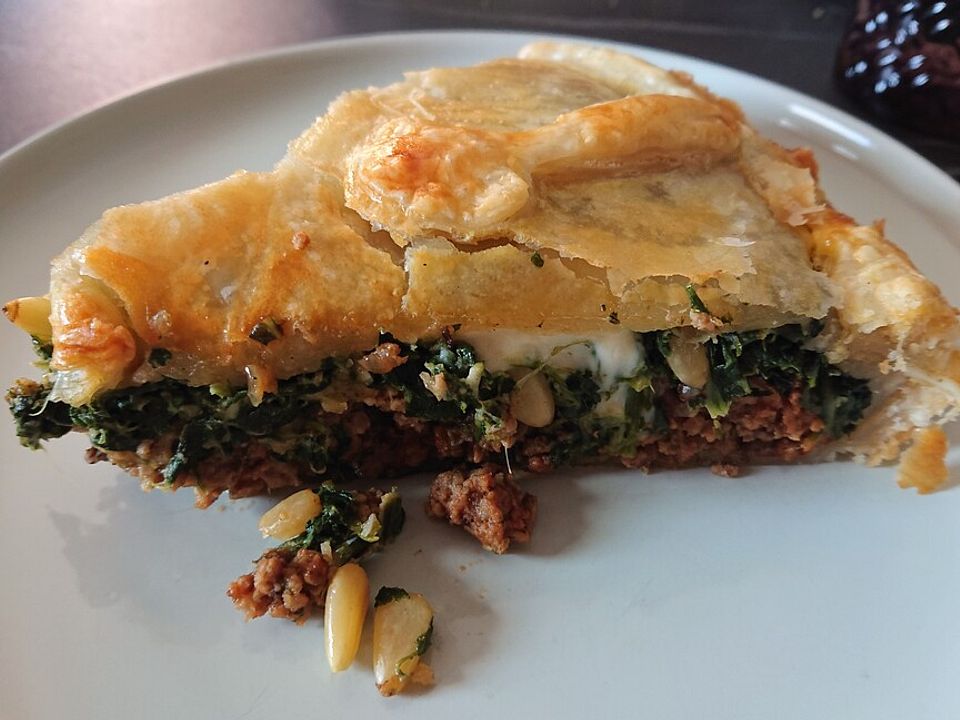 Blätterteig - Pie mit Hackfleisch - Spinat Füllung von Utee| Chefkoch Blätterteig - Pie mit Hackfleisch - Spinat Füllung von Utee| Chefkoch