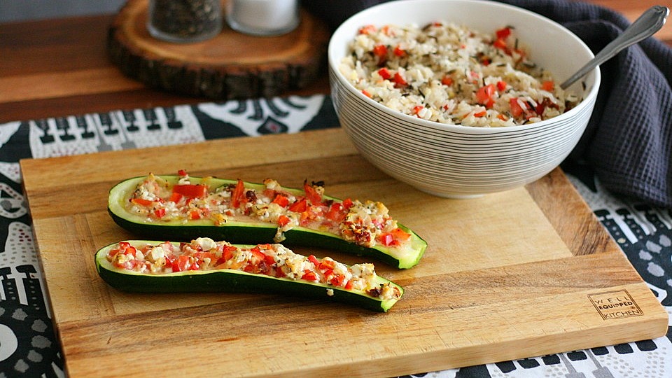 Gefullte Zucchini Mit Frischkase Von Mimmi2412 Chefkoch