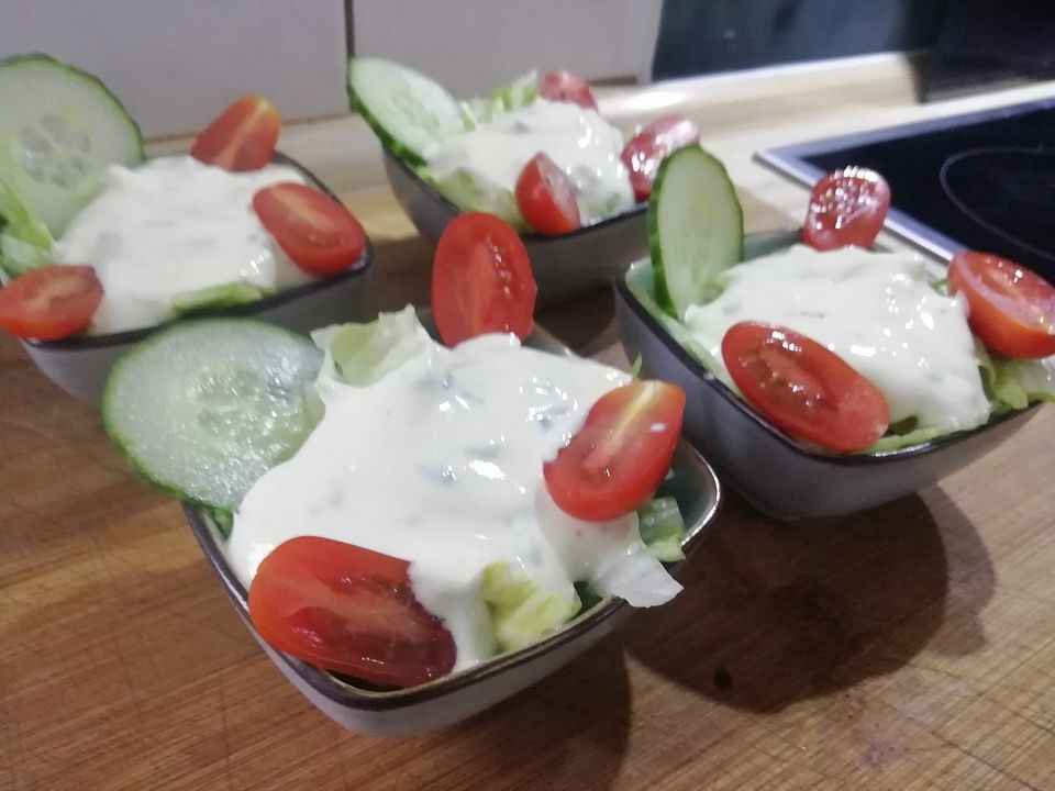 Joghurtdressing zu grünem Salat von Lullupippi| Chefkoch