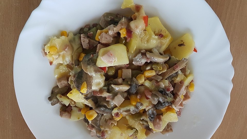 Kartoffelauflauf Mit Paprika Und Champignons Von Timmy0815 Chefkoch