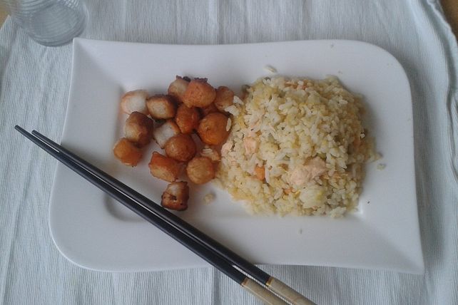 Asiatischer Reis mit Lachs von alina0598| Chefkoch Asiatischer Reis mit Lachs von alina0598| Chefkoch