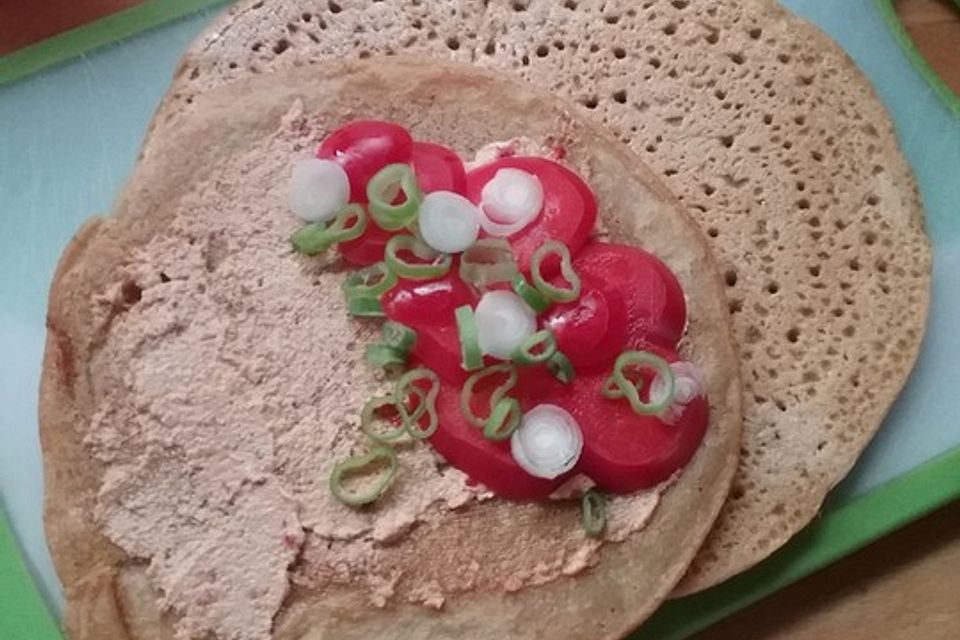 Vegane Rote Linsen-Pfannkuchen