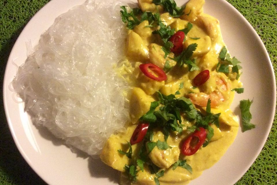 Thaistyle Garnelencurry mit Mango