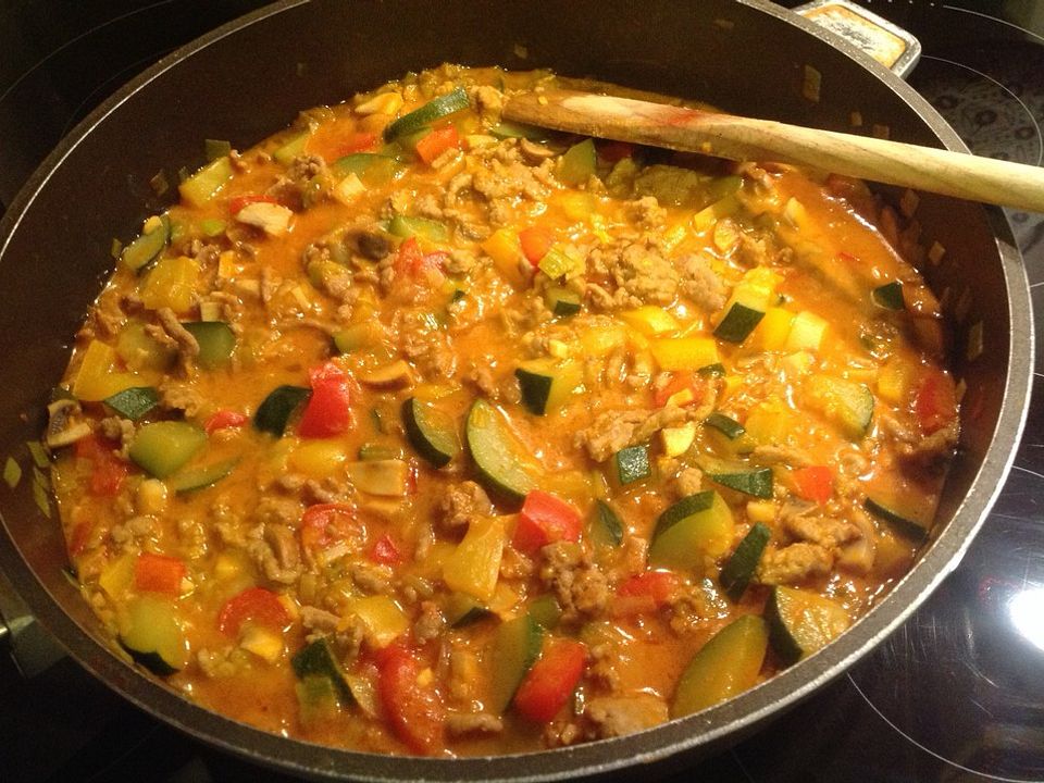 Curry mit Pute, Gemüse und Mandarinen von Cathi75| Chefkoch
