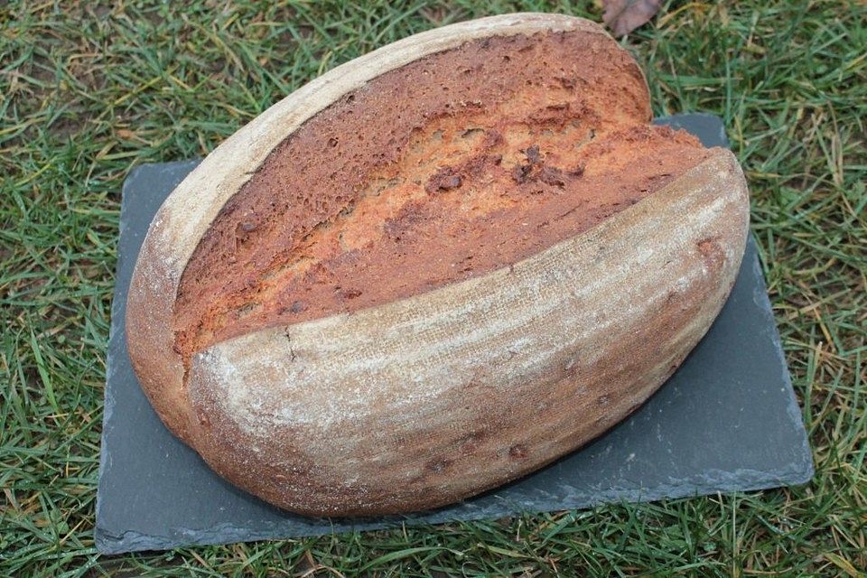 Walnuss-Einkorn-Sauerteig-Vollkornbrot