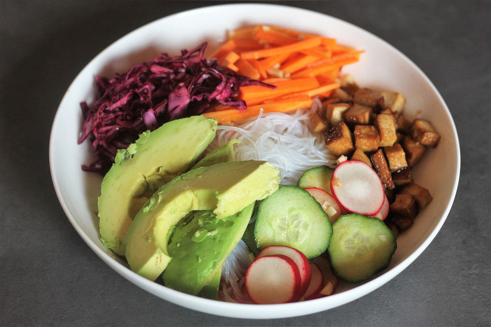Tofu Banh mi Bowl Tofu Banh mi Bowl