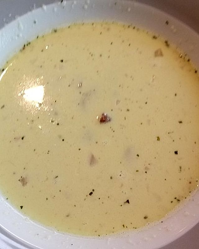 Maronensuppe mit Speck und Thymian