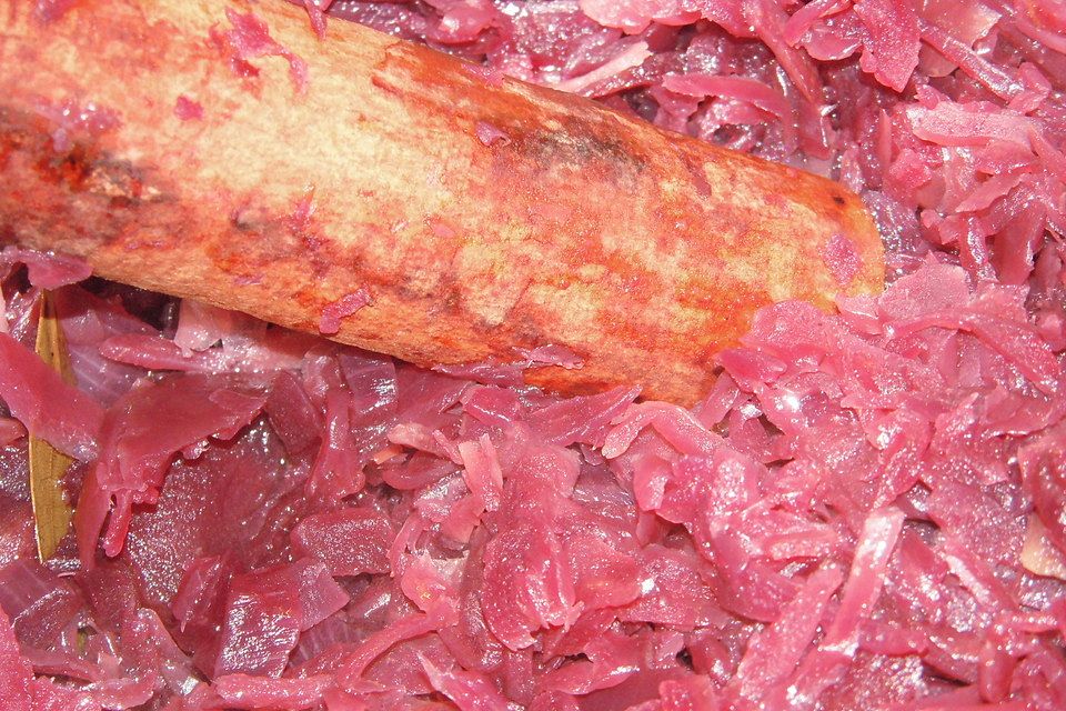 Rotkohl mit Speck und Äpfeln