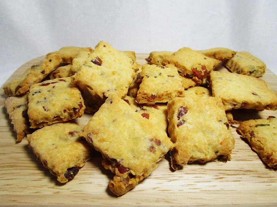 Parmesan-Cracker mit Bacon und Rosmarin von FroNatur| Chefkoch