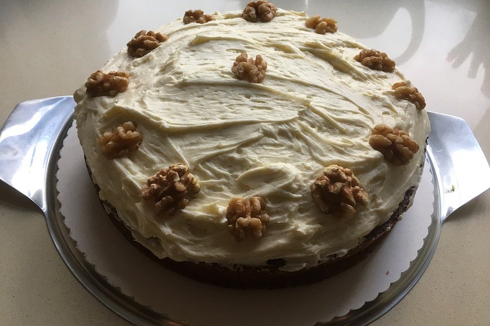 Karottenkuchen mit Frischkäsefrosting