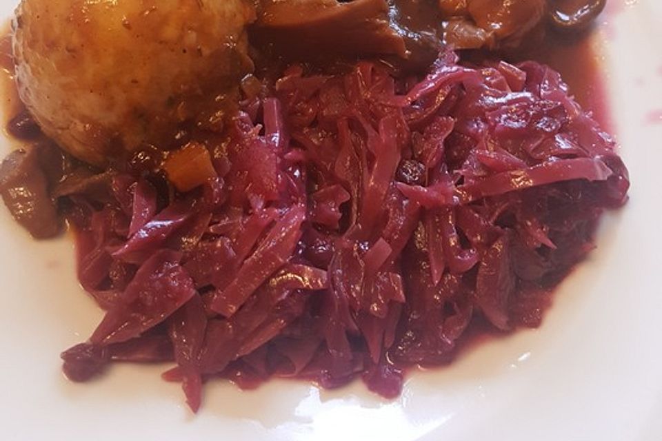 Hirschbraten in Portweinsoße