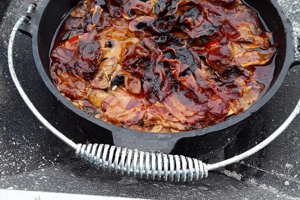 Schichtfleisch aus dem Dutch Oven