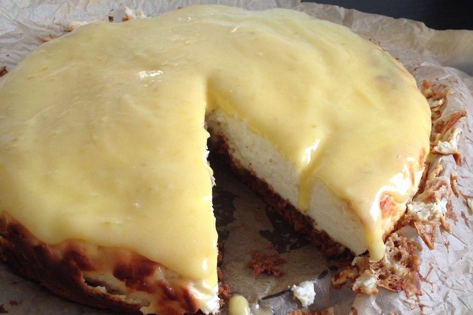 Sítrónusæla - Isländischer Cheesecake mit Zitronentopping