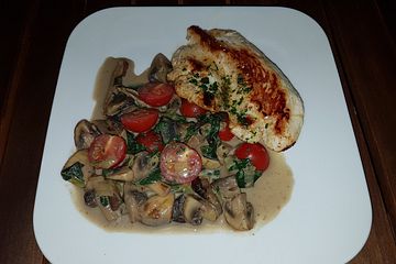 Putenschnitzel Mit Champignons Von Oovioolaoo Chefkoch 