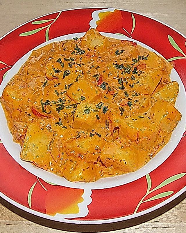 Paprika - Rahmkartoffeln