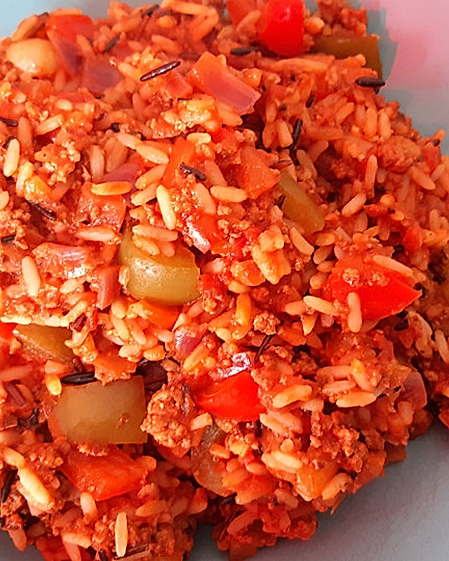 Paprika-Hackfleisch-Reis-Eintopf