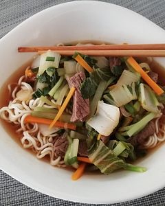 Taiwanesische Rindfleisch-Nudel-Suppe