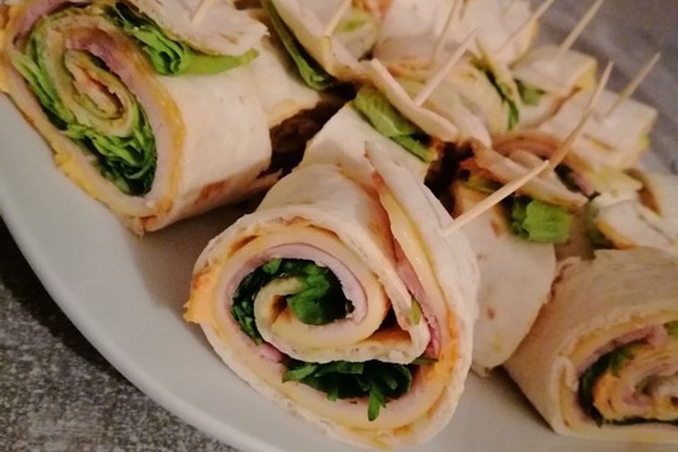 Schinken-Käse-Wraps