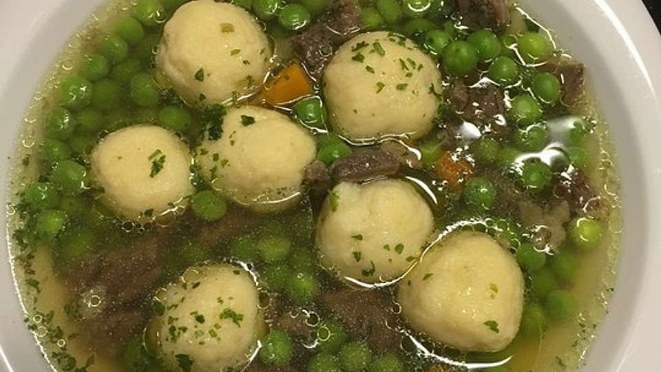 Erbsensuppe mit ganz vielen Grießklößchen von zecke57| Chefkoch