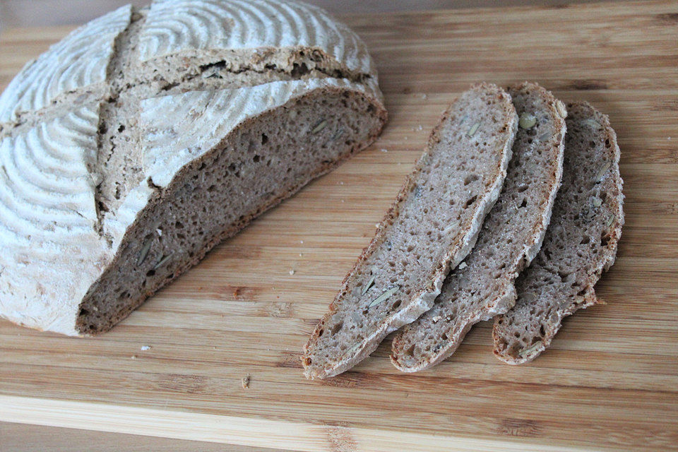 Mehrkorn-Sauerteig-Dinkelvollkornbrot