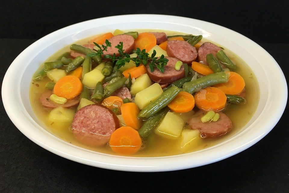 Bohneneintopf mit Cabanossi