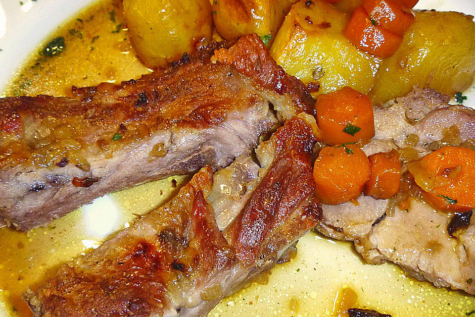 Nicoises Schweinebraten