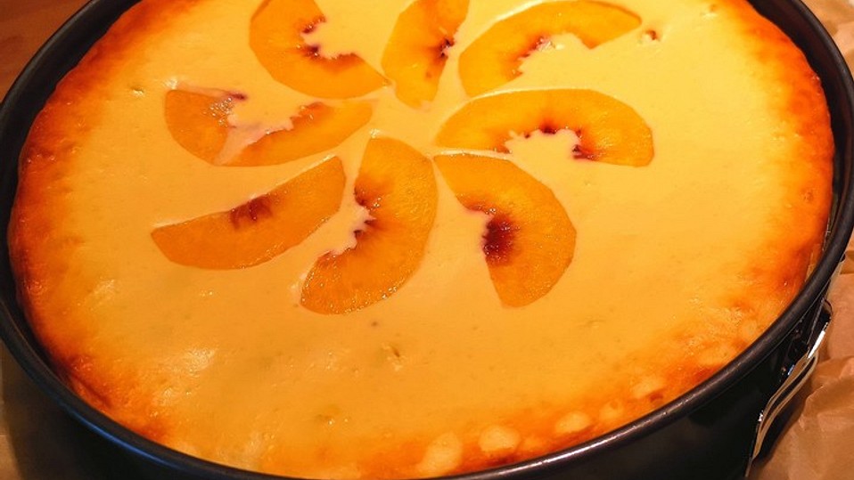 Bodenloser low carb Käsekuchen mit Äpfeln von SilentA