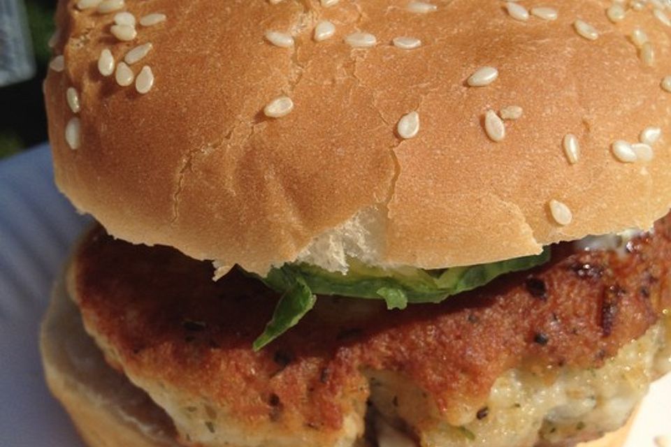 Fisch-Burger mit Forellen-Patty