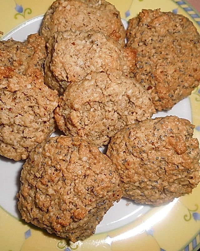 Vegane Hafer-Mohn-Cookies
