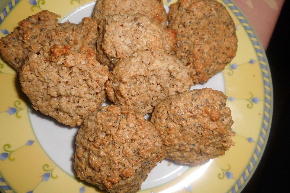 Vegane Hafer-Mohn-Cookies