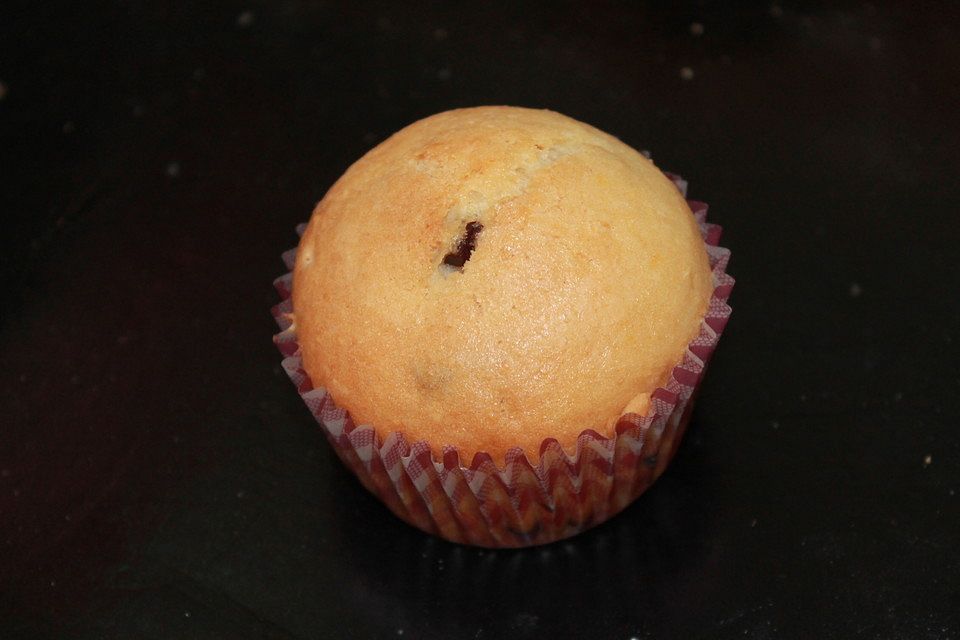 Vanillemuffins mit Schokokern