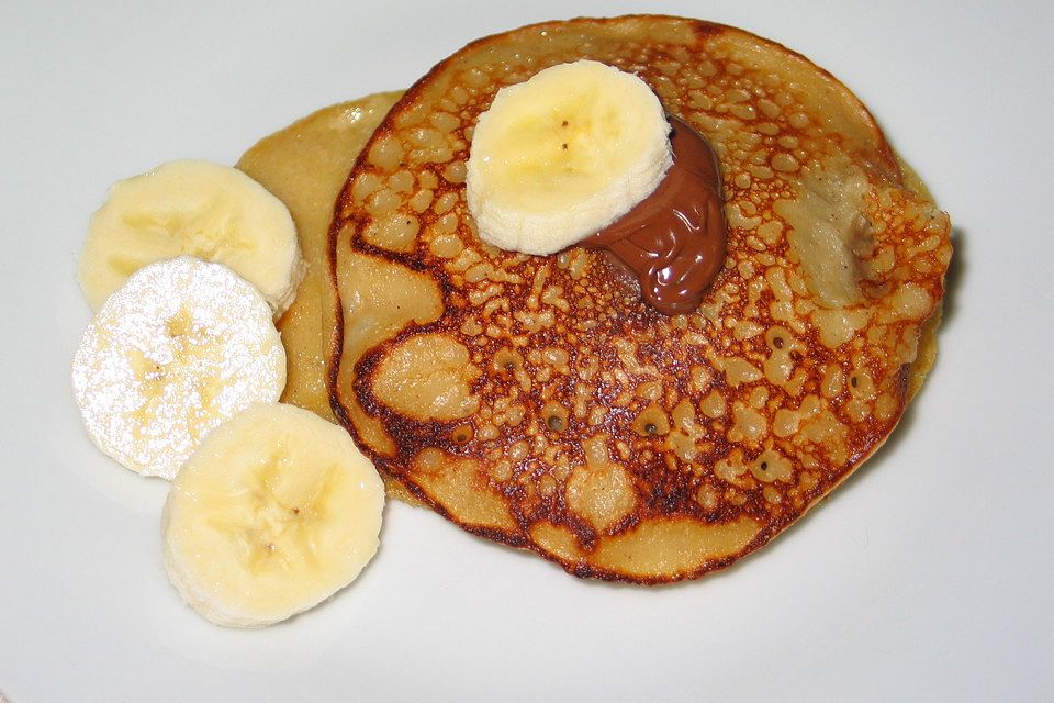 Bananen-Pancakes mit Kondensmilch