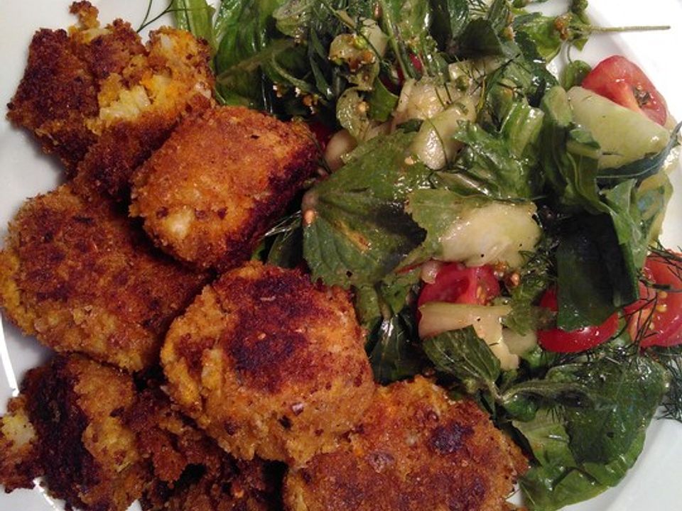 Veggie Nuggets Mit Karotten Blumenkohl Und Brokkoli Von Dievenusfalle Chefkoch 