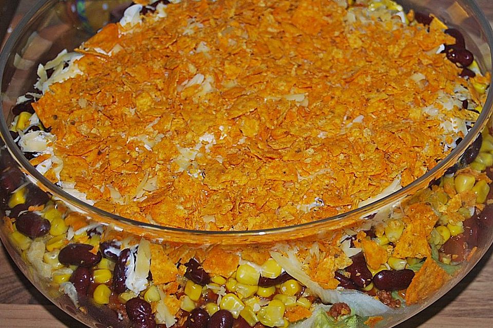 Mexikanischer Schichtsalat Mexikanischer Schichtsalat