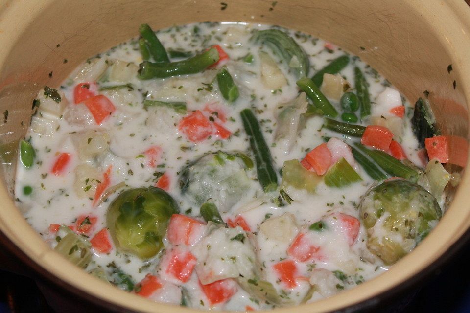 Gemüse-Sahne-Suppe