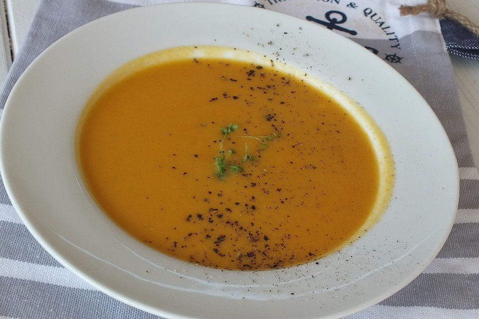 Süßkartoffel-Kürbis-Suppe